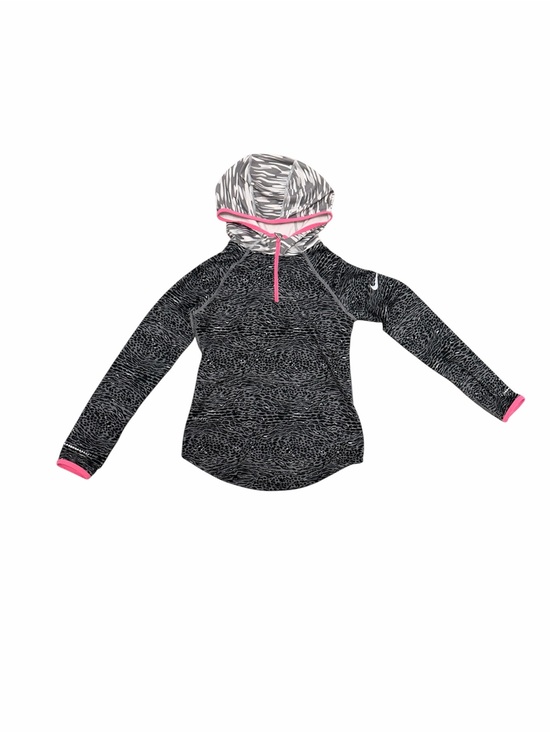 Nike Other - Nike Girls’ Pro Dri-FIT Quarter-Zip Hoodie – Leopard Print – Size M
